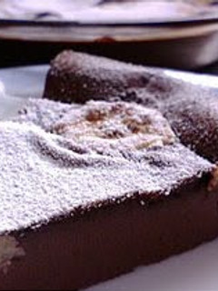 A picture of Chocolate-Flavored Banana Clafouti.