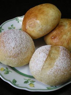 A picture of Oil-Free Bread with Miso and Milk.