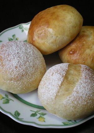 A picture of Oil-Free Bread with Miso and Milk.