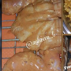 Lemon and herb whole braai chicken A picture of Lemon and herb whole braai chicken.