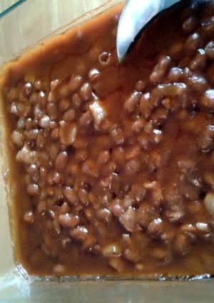 A picture of Bacon-Bean Casserole.