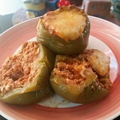 A picture of Stuffed Peppers - Greek Style.
