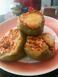 A picture of Stuffed Peppers - Greek Style.