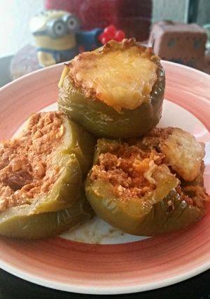 A picture of Stuffed Peppers - Greek Style.