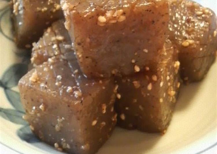 Recipe of Homemade Super Easy! Cubed Konnyaku &#34;Steak&#34;