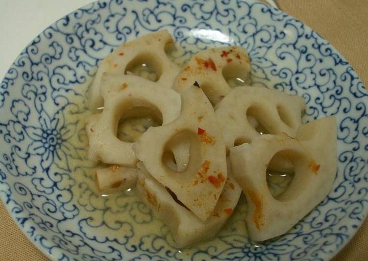 Recipe of Quick ★Lotus Root Simmered in Salt and Doubanjiang Paste☆