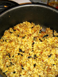 A picture of Spicy sausage fried rice.