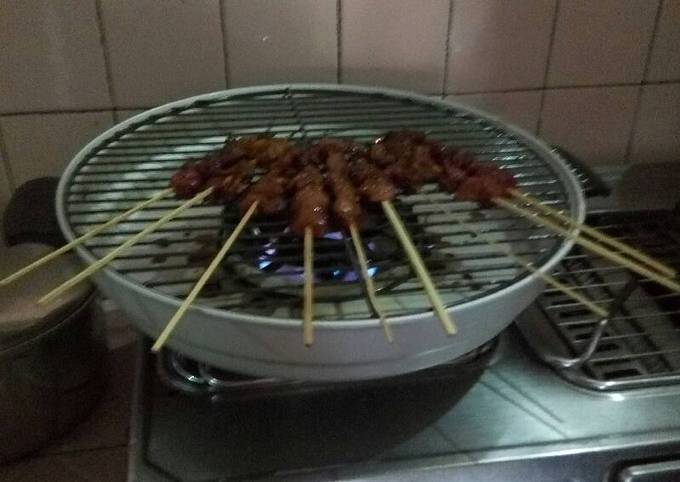 Cara Buat Sate Sapi Saus Bumbu Pecel Murah