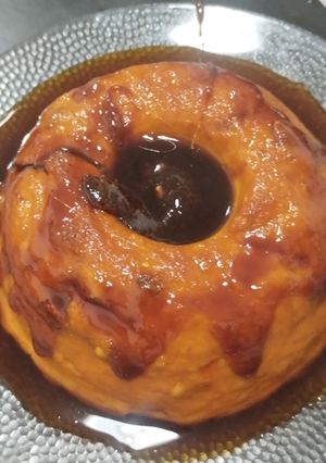 Una foto de Budín de sémola de trigo y caramelo