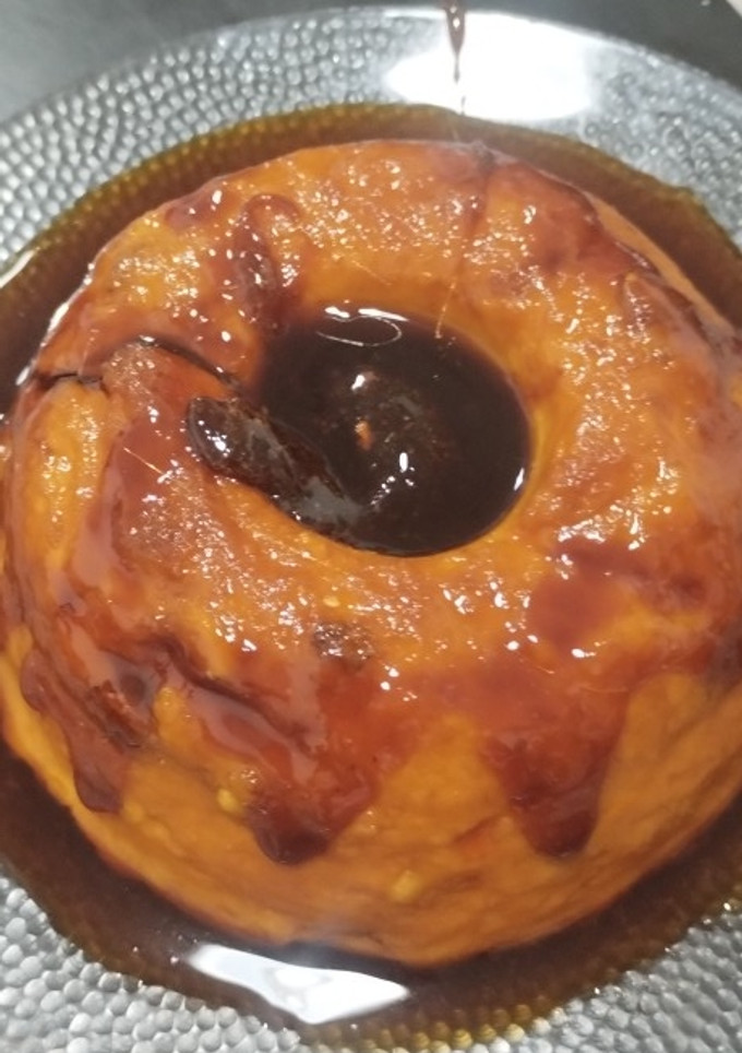 Una foto de Budín de sémola de trigo y caramelo