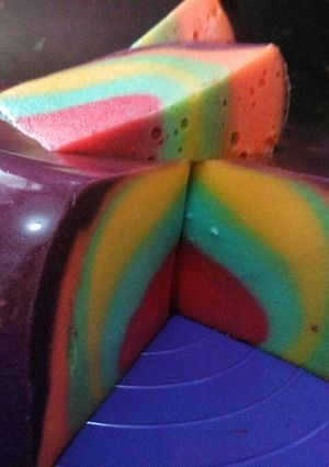 Foto resep Puding rainbow