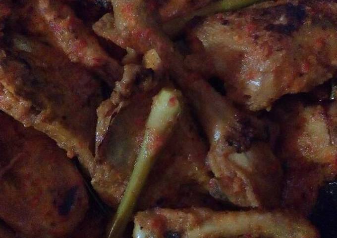 Ayam bakar teflon bumbu rujak tanpa santan