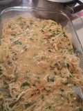 Macarrão com molho de milho verde