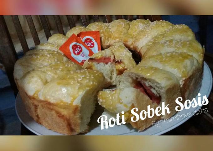 Resep Roti Sobek Sosis Bakingpan Oleh Ika Kurniawan Mimih Dizha Cookpad