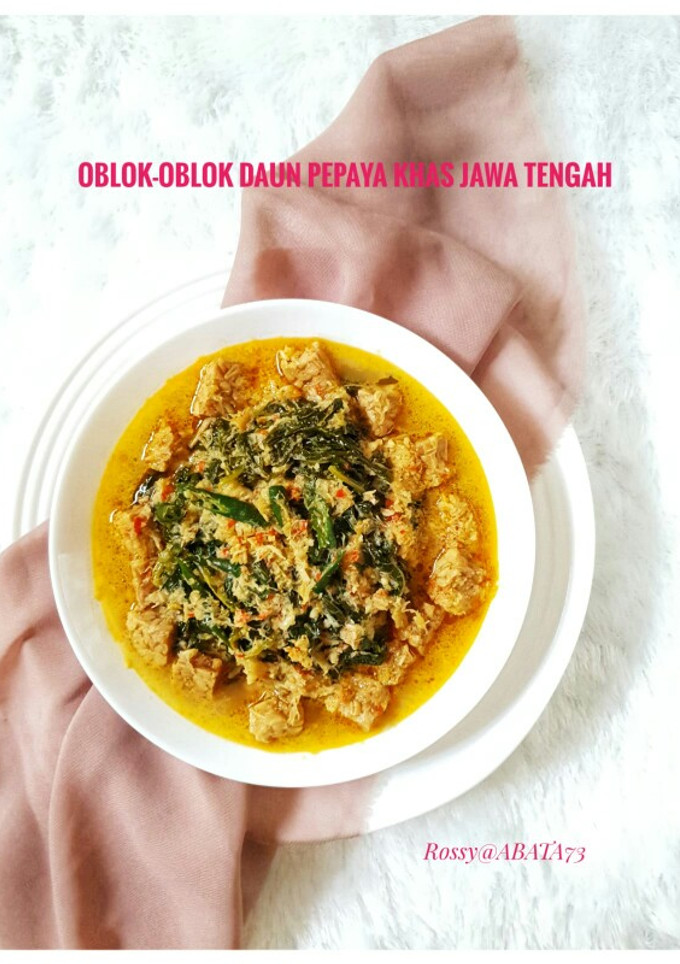 Foto resep Oblok-Oblok Daun Pepaya Khas Jawa Tengah