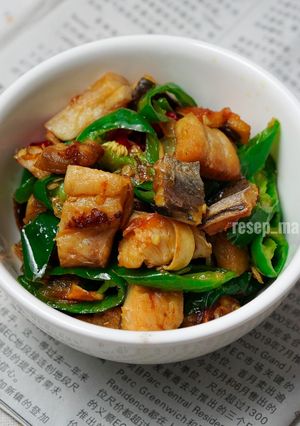 Foto resep Ikan Asin Layur Cabai Hijau