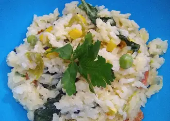 Mudah Cepat Memasak Creamy Mixed-Vegetables Risotto Mantul Banget