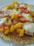 Torticas de coliflor a la pizza🧀🍕🍍🥓🌶️
