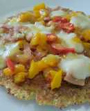 Torticas de coliflor a la pizza🧀🍕🍍🥓🌶️