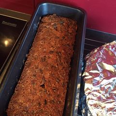 A picture of Over night soaked fruit cake.