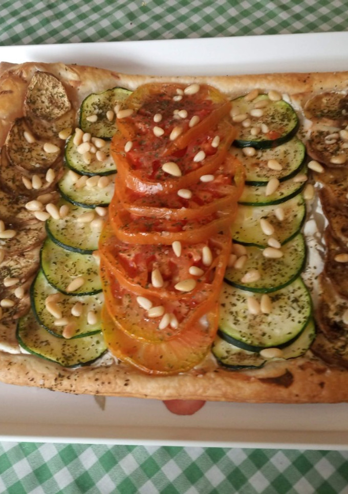 Una foto de Hojaldre de verduras