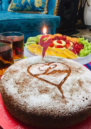عکسی از دستور کیک هویج🥕گردو (به وقت ۶سالگی کوکپد🎂)