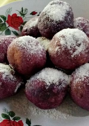 Foto resep Bola bola ubi ungu