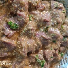 Marinated beef boti A picture of Marinated beef boti.