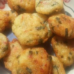 A picture of Water yam balls.