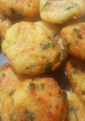 A picture of Water yam balls.