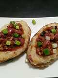Twice Baked Veggie Chilli Stuffed Potatoes