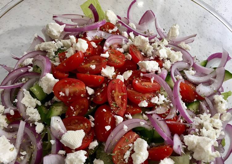 Cara Termudah Membuat Greek salad Bikin Ngiler