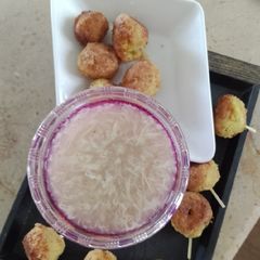 A picture of Smashed potatoes chicken lollipops.