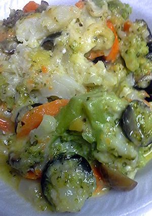 A picture of Vegetables olives and cheese.