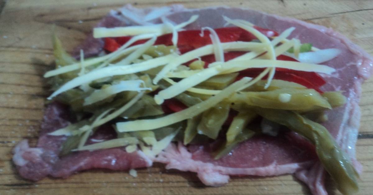 Sabana de bistec con nopal, chiles rojos, queso con cebolla para asar Receta  de MARTÍN GERARDO RAMÍREZ CORREA- Cookpad