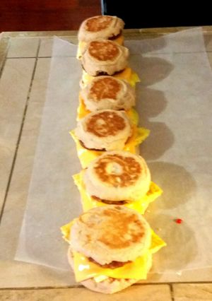 A picture of On-the-run breakfast muffins.