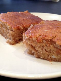A picture of Pear and Ginger cake.