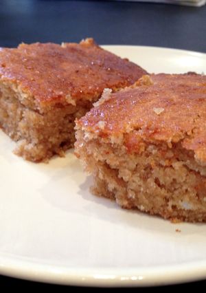 A picture of Pear and Ginger cake.