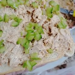 A picture of Chicken spread for sandwiches.