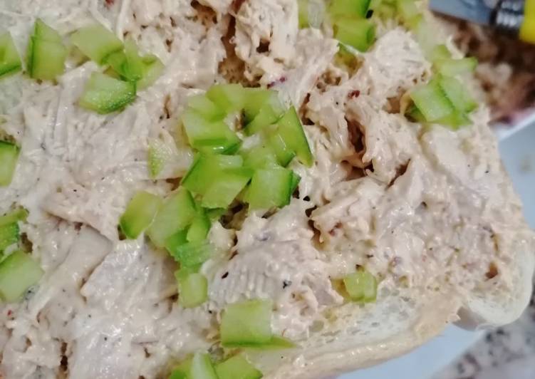 How to Make Super Quick Homemade Chicken spread for sandwiches