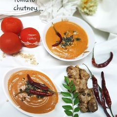 A picture of Tomato onion chutney.