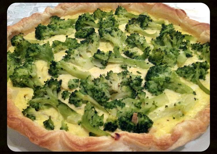 Recipe of Favorite AMIEs Cauliflower &amp; Broccoli Quiche