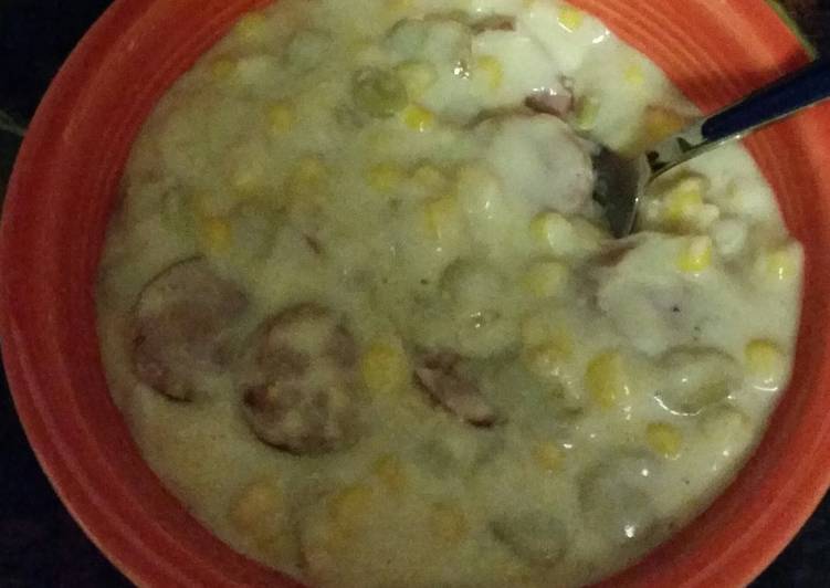 Simple Way to Prepare Quick Homemade Smokey corn chowder