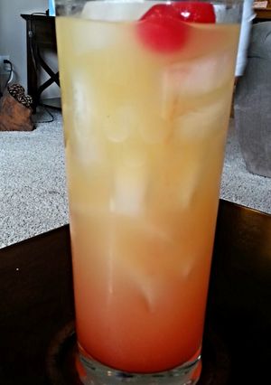 A picture of Pineapple upside down cake drink.
