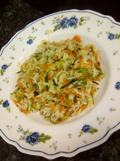 Una foto de Arroz a los 3 vegetales