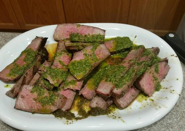 Simple Way to Make Super Quick Homemade Steak Gaucho-Style with Argentinian Chimichurri Sauce