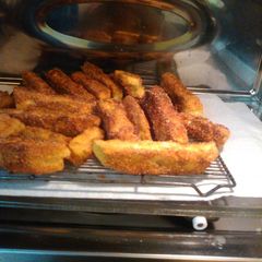 A picture of Fried puffball mushroom.