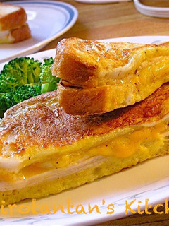 A picture of Easy and Yummy! Monte Cristo Sandwich For Breakfast.