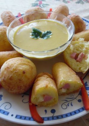 Una foto de Yuquitas rellenas | Estilo James Salaz