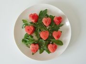 A picture of watermelon feta salad
